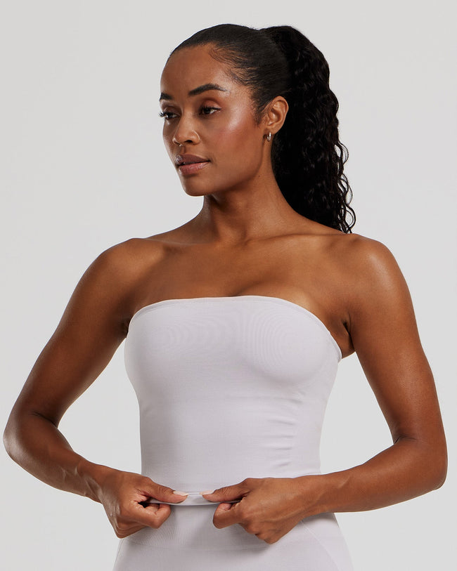 Define 2.0 Seamless Longline Bandeau Bra | Steel Grey