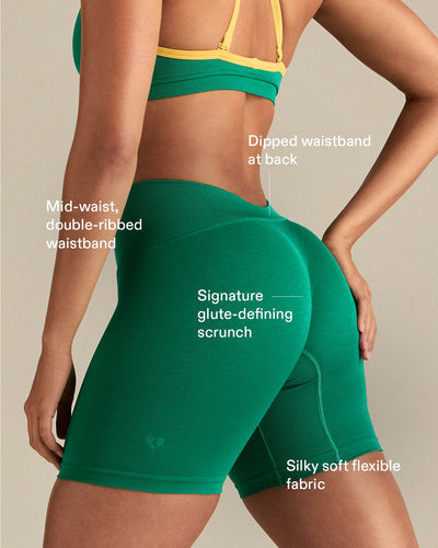 Define 2.0 Seamless Low Back Shorts | Amazonia Green