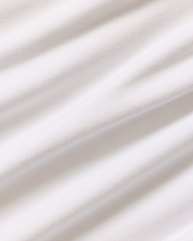 Smooth Contour Cropped Short Sleeve T-Shirt | White