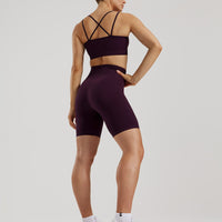 Power Seamless Sports Bra | Midnight Plum