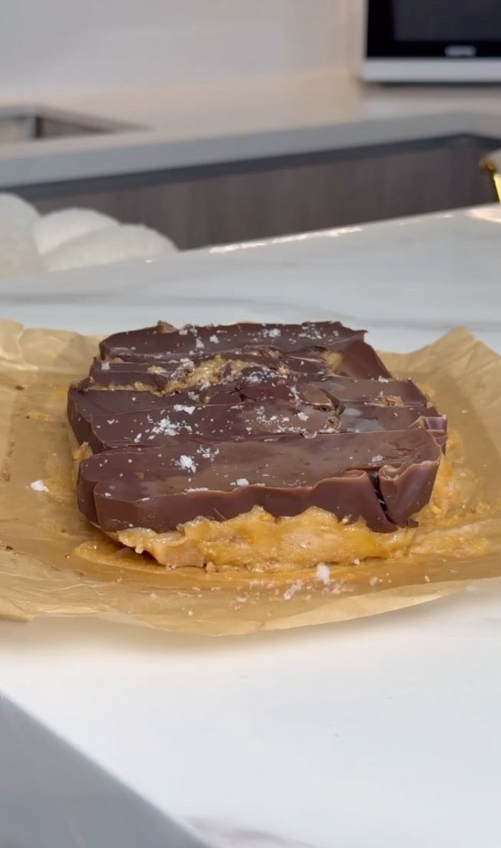 Homemade snicker bars