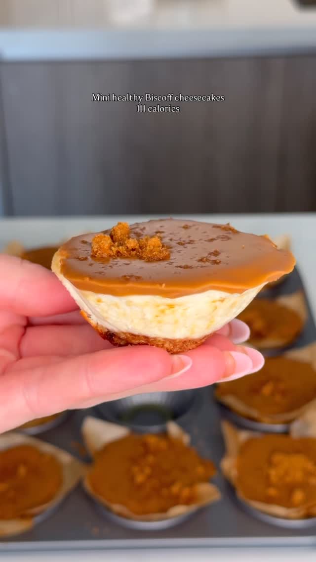 Mini biscoff cheesecake