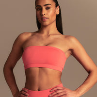 Define 2.0 Seamless Bandeau Bra | Sunlit Coral