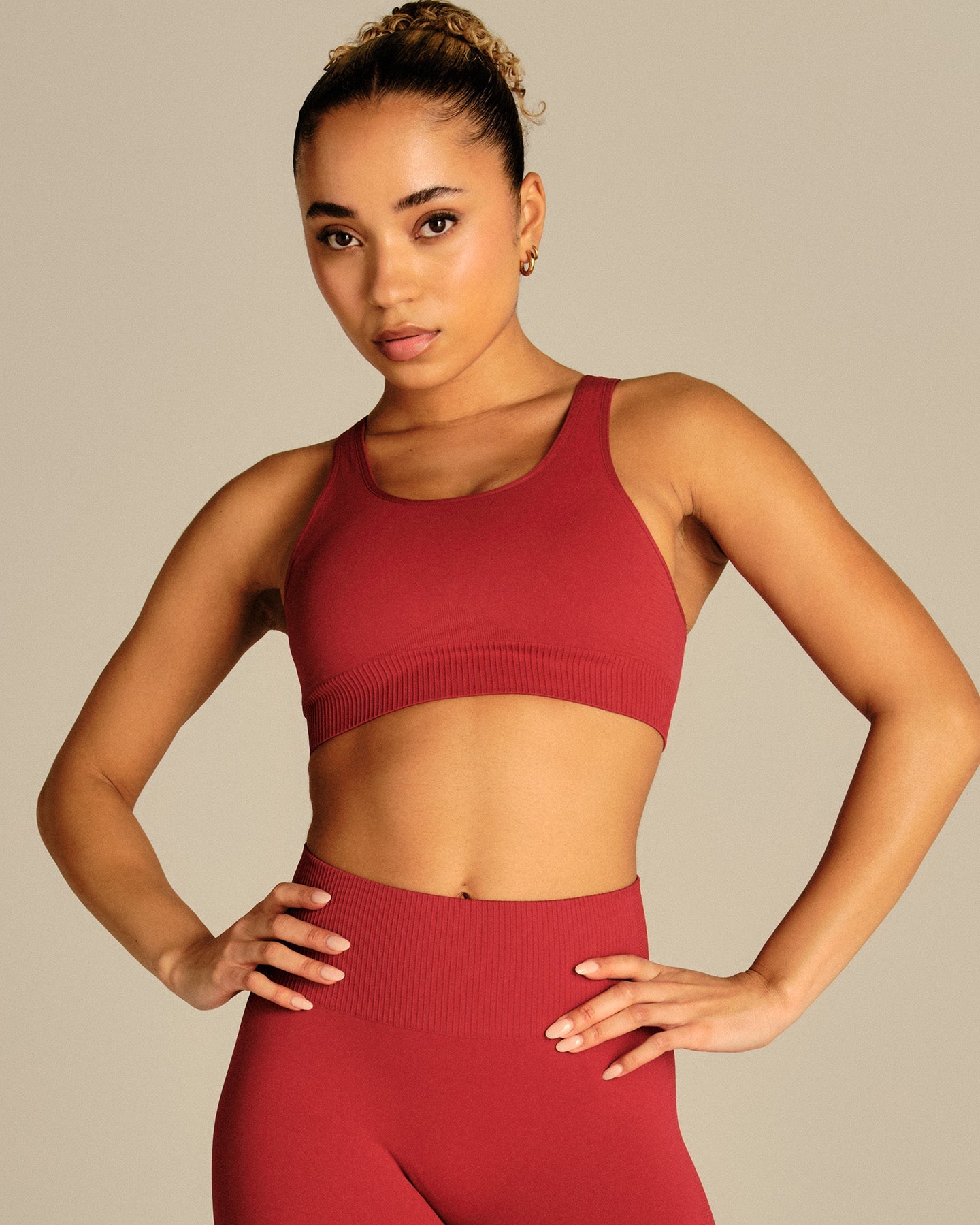 Power Adjustable Sports Bra | True Red