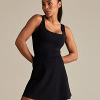 Essential Dress With Built-In Shorts | Black