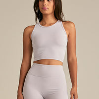 Essential Crop Tank Top | Steel Grey