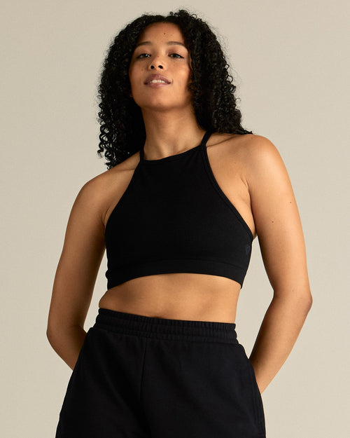 Motion Seamless Racer Front Bra | Black