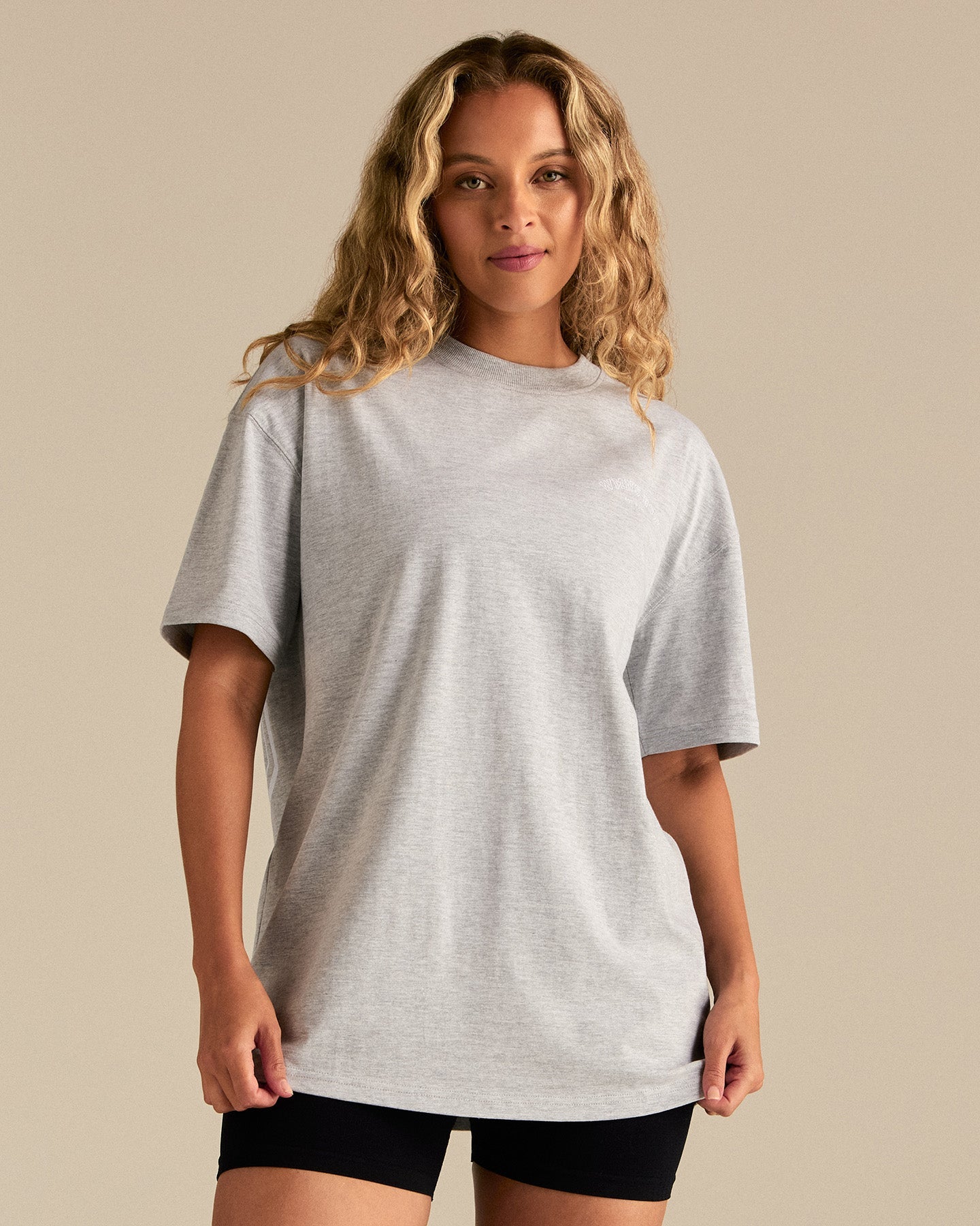 Comfort Oversized "10" Graphic T-Shirt | Grey Marl