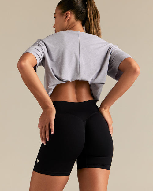 Comfort Oversized Hook Up T-Shirt | Silver Grey Marl