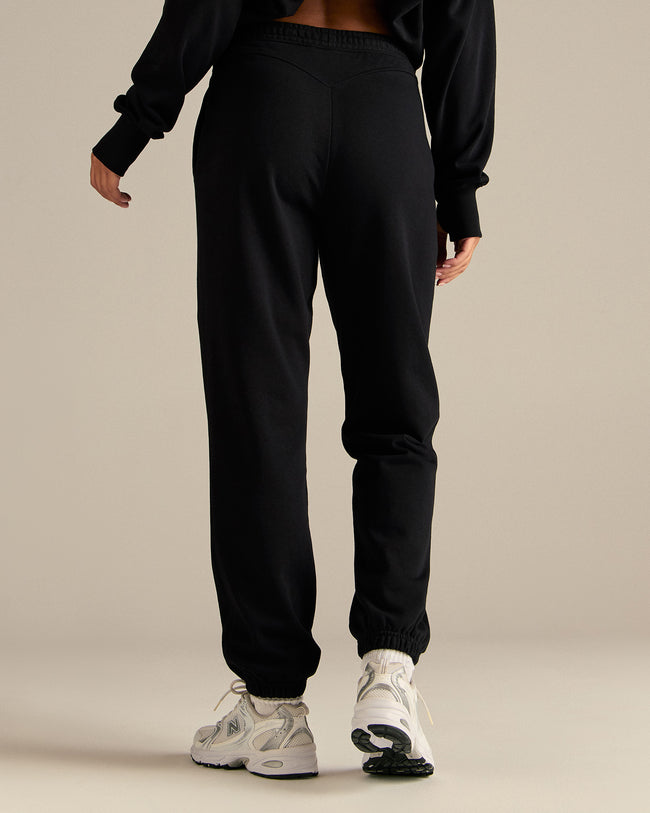 Comfort Cuffed Hem Joggers | Black