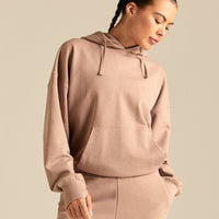 Comfort Oversized Hook Up Hoodie | Mauve Taupe