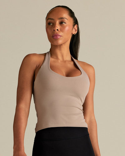 Essential Halter Tank | Buff