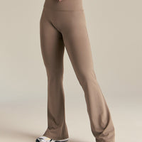 Essential Flared Leggings | Taupe Grey