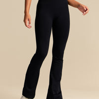 Power High Waist Flared Leggings | Black