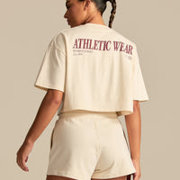 Comfort Athletic Club Cropped T-Shirt | Off White
