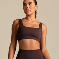Power Scoop Back Bra | Cafe Noir