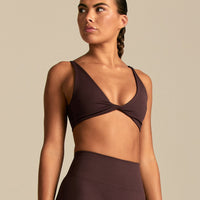 Power Reversible Twist Bra | Cafe Noir