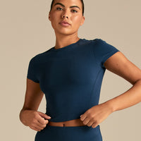 Cotton Contour Short Sleeve T-Shirt | True Navy