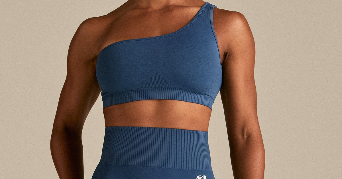 Yama Sport Bra - Blueberry/White