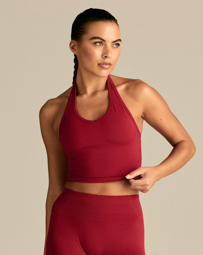 Define 2.0 Seamless Halter Tank | True Red