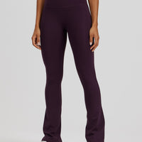 Essential Mini Flared Leggings | Midnight Plum