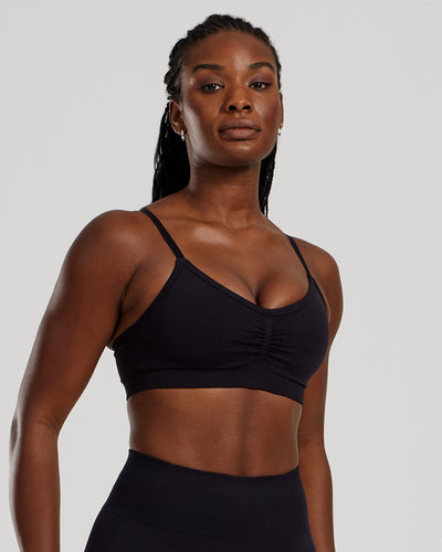 Define 2.0 Seamless Scrunch Bralette | Black