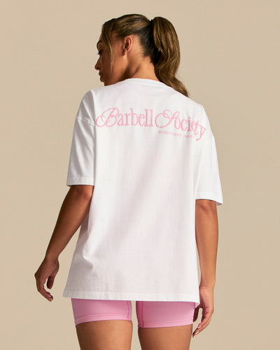 Comfort OS Barbell Society Short Sleeve T-Shirt | White (1/6)