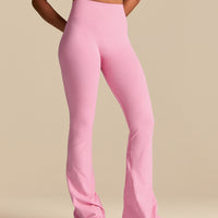 Power High Waist Flared Leggings | Candy Pink (1/6)