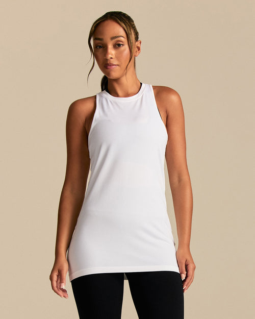 Lightweight Loose Fit Tank | White