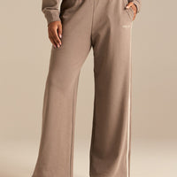 Comfort Lightweight Contrast Joggers | Taupe Grey