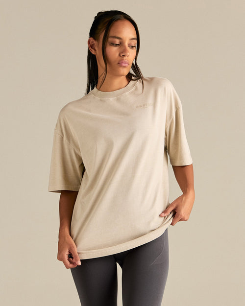 Comfort Oversized Short Sleeve T-Shirt | Vintage Stone