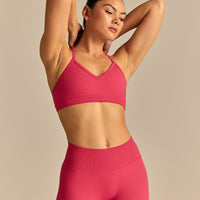 Emphasize V-Neck Bra | Watermelon