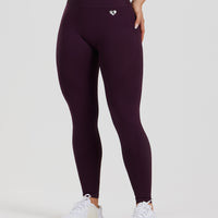 Power Seamless Leggings | Midnight Plum
