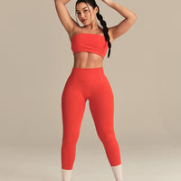 Define 2.0 Seamless Low Back Leggings | Lava Red