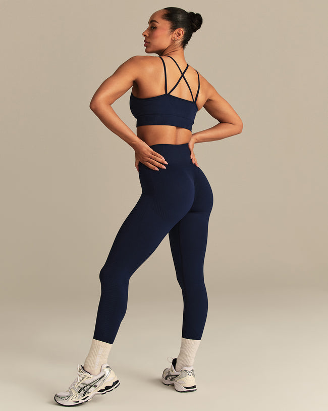 Power Seamless Sports Bra | Sapphire Blue