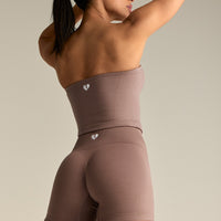 Define 2.0 Seamless Longline Bandeau Bra | Mocha