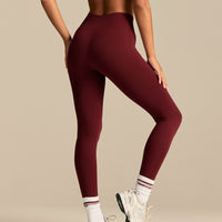Power Enhanced High Waist Leggings | Oxford Red