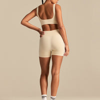 Power Scoop Back Bra | Off White