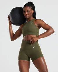 Power Seamless Shorts | Khaki