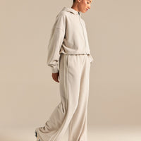 Comfort Lightweight Contrast Joggers | Stone