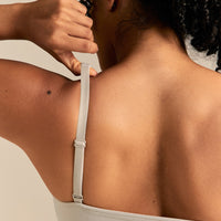 Motion Seamless Straight Neck Bra | Stone