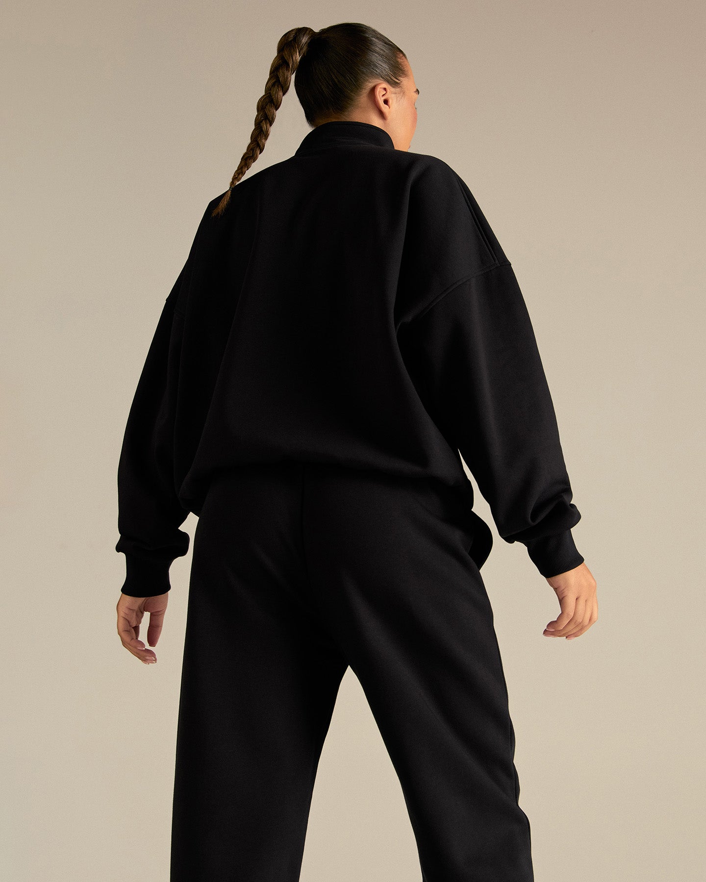 Comfort Outdoor 1/4 Zip Graphic Sweat | Black