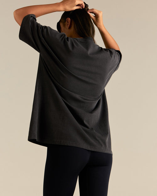 Comfort Oversized Short Sleeve T-Shirt | Vintage Black