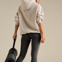 Comfort Oversized Health Club Graphic Hoodie | Stone