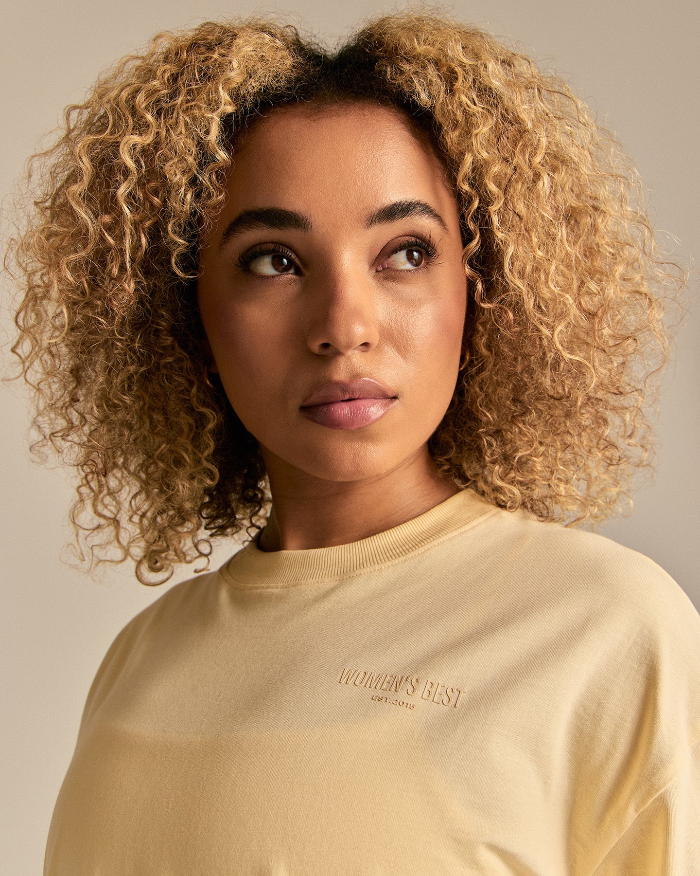 Comfort WB Logo Oversized Short Sleeve T-Shirt | Buttercup