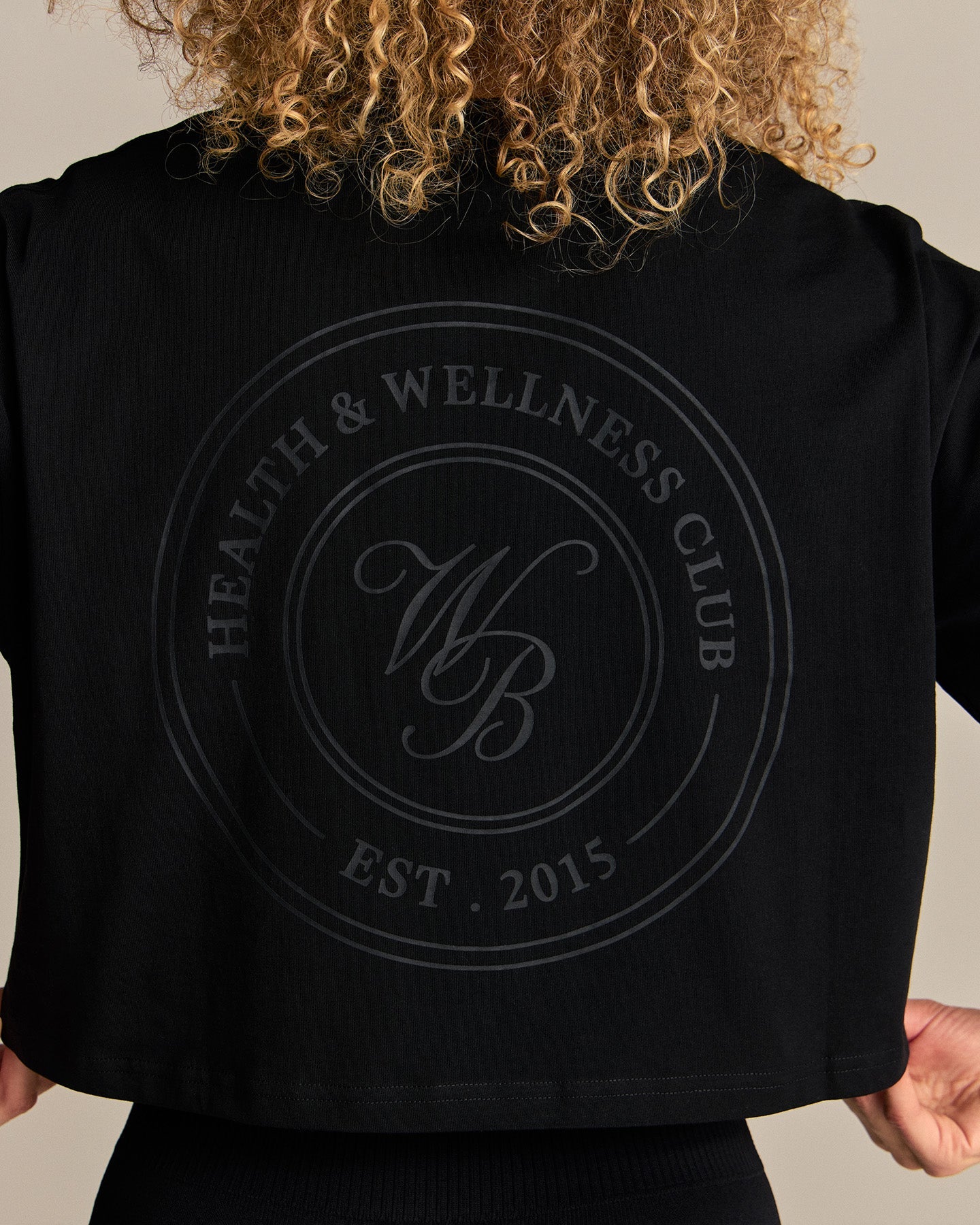 Comfort WB Logo Oversized Cropped T-Shirt | Black