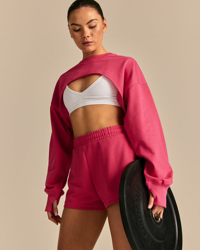 Comfort Pump Cover Ultra Cropped Sweat | Watermelon