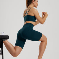 Power Seamless Cycling Shorts | Dark Moss