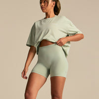 Comfort OS Barbell Society Short Sleeve T-Shirt | Calming Green (3/6)