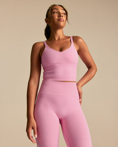 Power Built-In Bra Tank | Candy Pink (3/6)